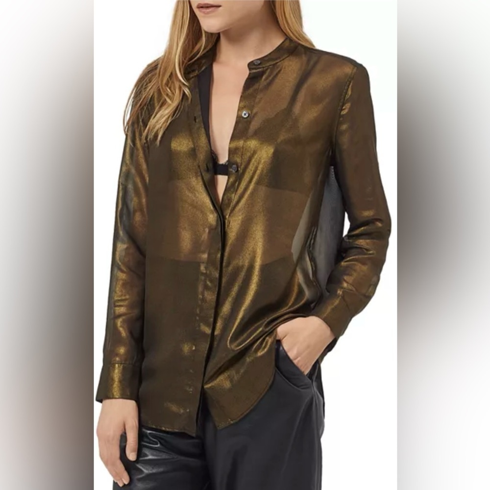 Equipment Cherline Metallic Shirt